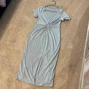 Cupshe short sleeve X-slim maxi dress